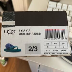 baby ugg sandals new with tags